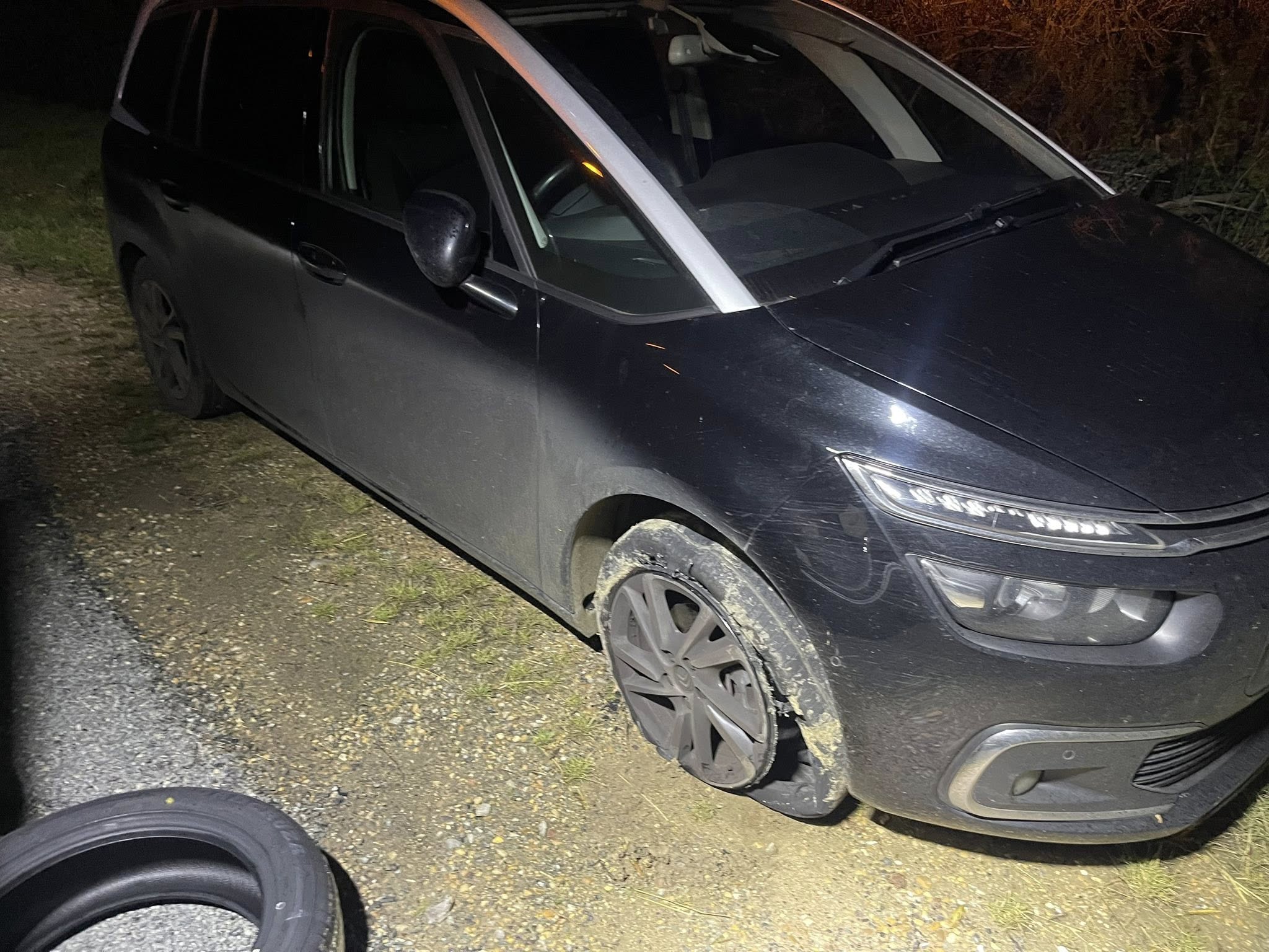 Night tyre callout with equipment ready